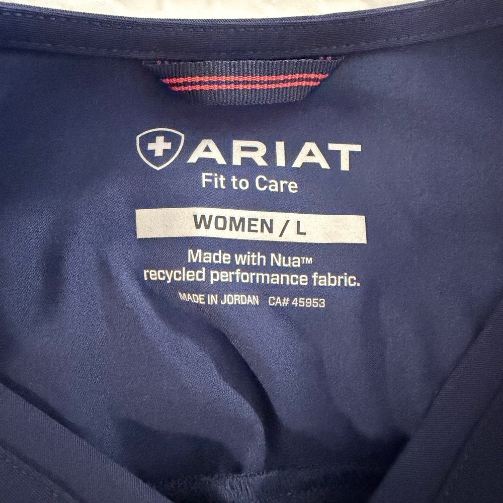 Ariat Women Scrub Set L Navy Clara Top Blackwell Cargo Jogger Pants 10039717 - Picture 4 of 16